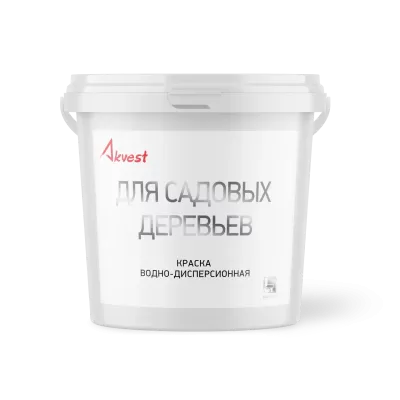 Краска для садовых деревьев белая 7 кг Аквест