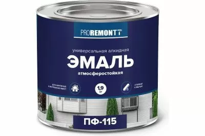 Эмаль ПФ-115 PROREMONTT Зелёный 1,9 кг