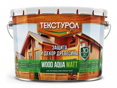 Текстурол WOOD AQUA MATT деревозащитное средство на вод. основе, Сосна, 10 л