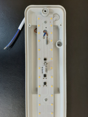 Светильник светодиодный антивандальный FL-LED DPB-01 SENSOR 12W 4500K (с оптико-акустическим датчиком)