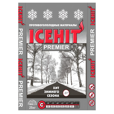 Реагент противогололедный ICEHIT Premier МКР  (АЙСХИТ ПРЕМЬЕР) до -31С, 1000 кг