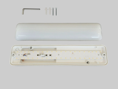 Светильник светодиодный антивандальный FL-LED DPB-01 12W 4500K (для подъездов)