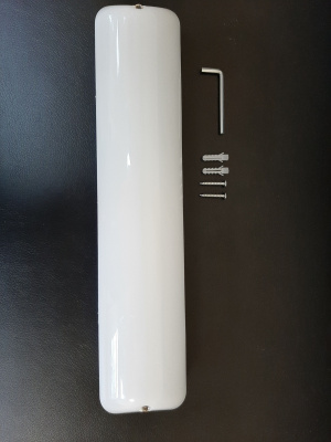 Светильник светодиодный антивандальный FL-LED DPB-01 SENSOR 12W 4500K (с оптико-акустическим датчиком)