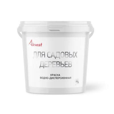 Краска для садовых деревьев белая 7 кг Аквест